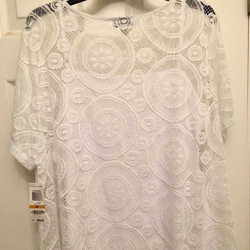 NWT Charter Club Lace Top With Cami